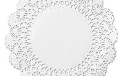 Cambridge Lace Doilies, Round, 10″, White, 1,000/carton