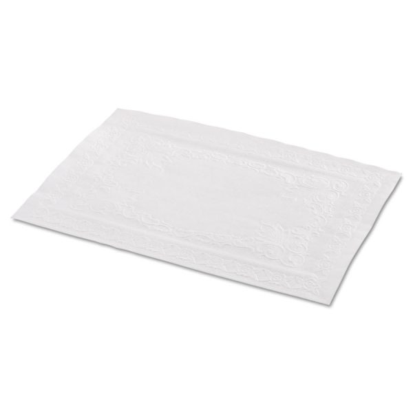 Classic Embossed Straight Edge Placemats, 10 X 14, White, 1,000/carton - Image 2