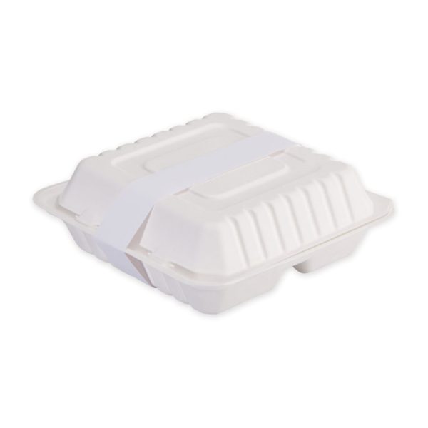 Peel and Seal Tamper Evident Food Container Bands, 1.5" x 24", White, Paper, 2,500/Carton - Image 2