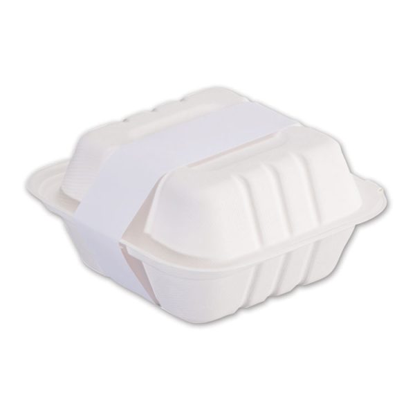 Peel and Seal Tamper Evident Food Container Bands, 1.5" x 24", White, Paper, 2,500/Carton - Image 3