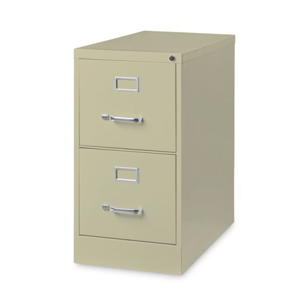 Vertical Letter File Cabinet, 2 Letter-Size File Drawers, Putty, 15 x 26.5 x 28.37 - Image 2