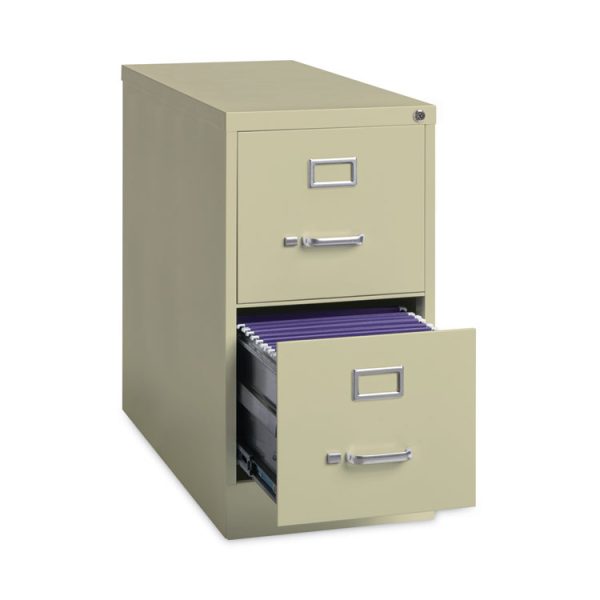 Vertical Letter File Cabinet, 2 Letter-Size File Drawers, Putty, 15 x 26.5 x 28.37 - Image 4