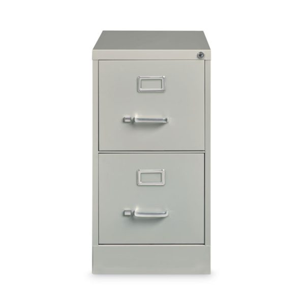 Vertical Letter File Cabinet, 2 Letter Size File Drawers, Light Gray, 15 x 26.5 x 28.37