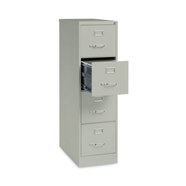 Vertical Letter File Cabinet, 4 Letter-Size File Drawers, Light Gray, 15 x 26.5 x 52 - Image 3