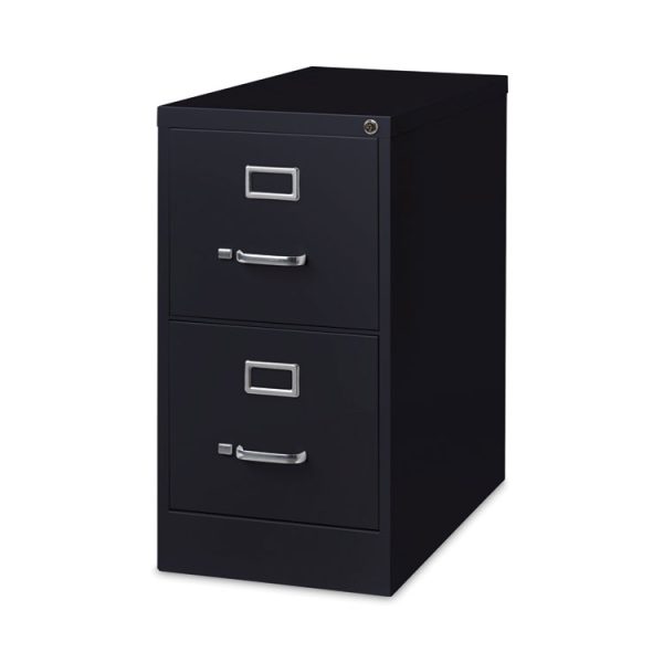 Vertical Letter File Cabinet, 2 Letter-Size File Drawers, Black, 15 x 26.5 x 28.37 - Image 4