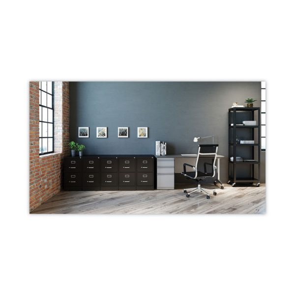 Vertical Letter File Cabinet, 2 Letter-Size File Drawers, Black, 15 x 26.5 x 28.37 - Image 3