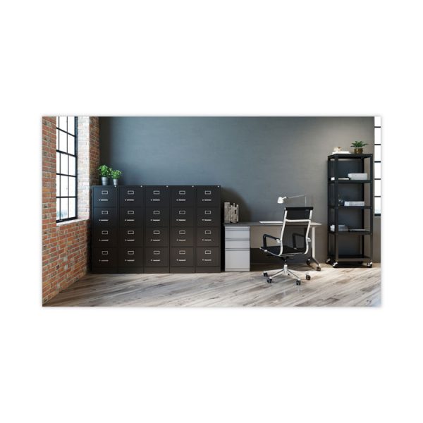 Vertical Letter File Cabinet, 4 Letter-Size File Drawers, Black, 15 x 26.5 x 52 - Image 6