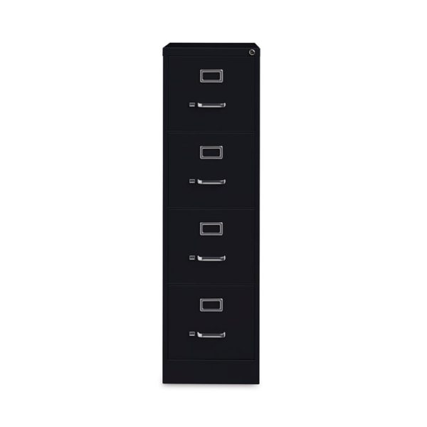 Vertical Letter File Cabinet, 4 Letter-Size File Drawers, Black, 15 x 26.5 x 52