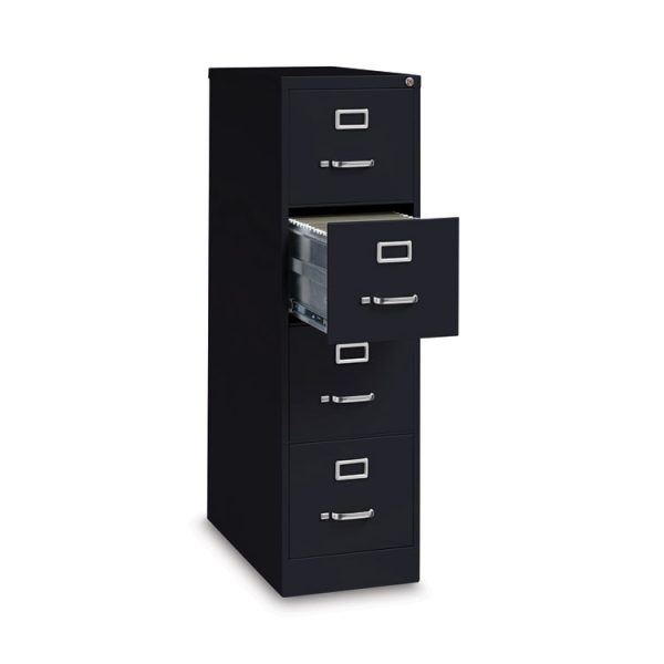 Vertical Letter File Cabinet, 4 Letter-Size File Drawers, Black, 15 x 26.5 x 52 - Image 4