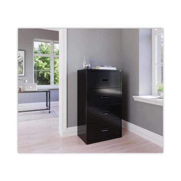 Lateral File Cabinet, 4 Letter/Legal/A4-Size File Drawers, Black, 30 x 18.62 x 52.5 - Image 5