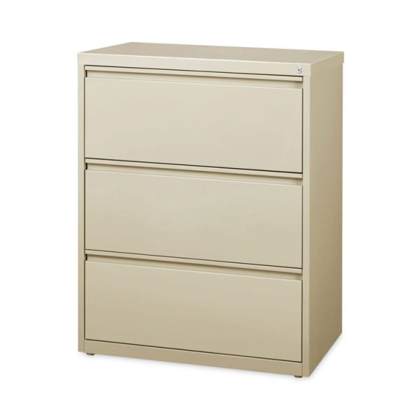 Lateral File Cabinet, 3 Letter/Legal/A4-Size File Drawers, Putty, 30 x 18.62 x 40.25 - Image 2