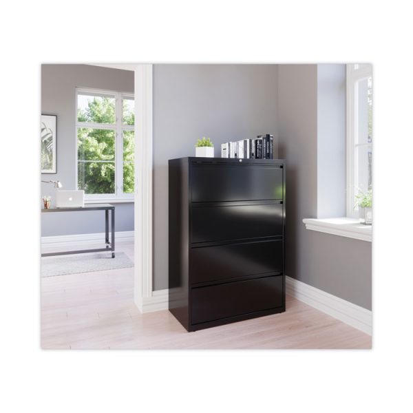 Lateral File Cabinet, 4 Letter/Legal/A4-Size File Drawers, Black, 36 x 18.62 x 52.5 - Image 3