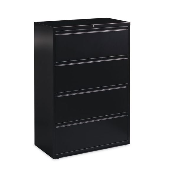 Lateral File Cabinet, 4 Letter/Legal/A4-Size File Drawers, Black, 36 x 18.62 x 52.5 - Image 4