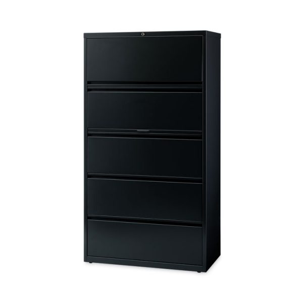 Lateral File Cabinet, 5 Letter/Legal/A4-Size File Drawers, Black, 36 x 18.62 x 67.62 - Image 3
