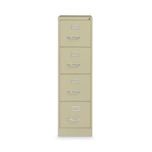 Vertical Letter File Cabinet, 4 Letter-Size File Drawers, Putty, 15 x 22 x 52