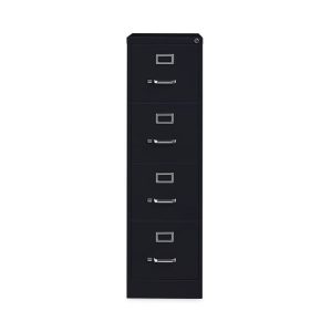 Vertical Letter File Cabinet, 4 Letter-Size File Drawers, Black, 15 x 22 x 52