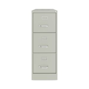 Vertical Letter File Cabinet, 3 Letter-Size File Drawers, Light Gray, 15 x 22 x 40.19