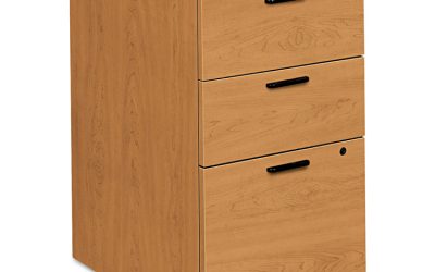 10500 Series Mobile Pedestal File, Left Or Right, 3-Drawers: Box/box/file, Legal/letter, Harvest, 15.75″ X 22.75″ X 28″