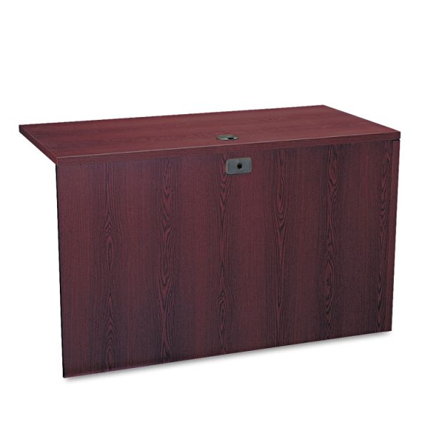 10500 Series L Workstation Return, 3/4 Height Left Ped, 48w x 24d x 29.5h, Mahogany - Image 2