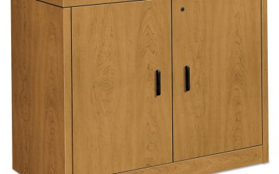 10500 Series Storage Cabinet w/Doors, 36w x 20d x 29.5h, Harvest