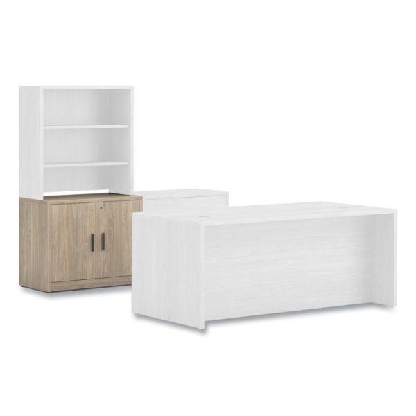 10500 Series Storage Cabinet with Doors, Two Shelves, 36" x 20" x 29.5", Kingswood Walnut - Image 2