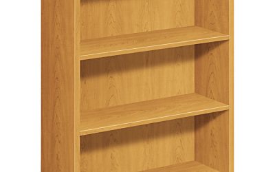 10500 Series Laminate Bookcase, Three-Shelf, 36w x 13.13d x 43.38h, Harvest