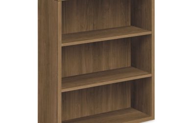 10500 Series Laminate Bookcase, Three-Shelf, 36w x 13.13d x 43.38h, Pinnacle