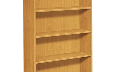 10500 Series Laminate Bookcase, Four-Shelf, 36w x 13.13d x 57.13h, Harvest
