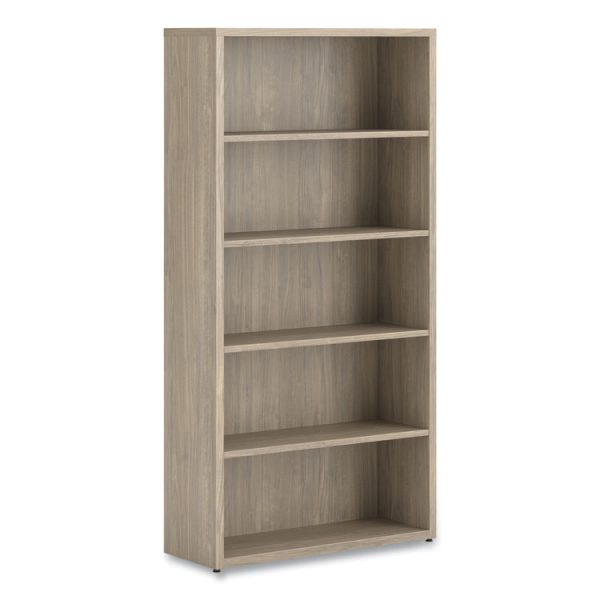 10500 Series Laminate Bookcase, Five Shelves, 36" x 13" x 71", Kingswood Walnut