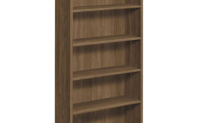 10500 Series Laminate Bookcase, Five-Shelf, 36w X 13.13d X 71h, Pinnacle