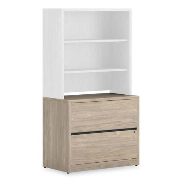 10500 Series Lateral File, 2 Legal/Letter-Size File Drawers, Kingswood Walnut, 36" x 20" x 29.5" - Image 4