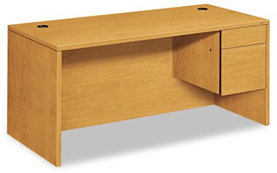 10500 Series “l” Workstation Right Pedestal Desk, 66″ X 30″ X 29.5″, Harvest