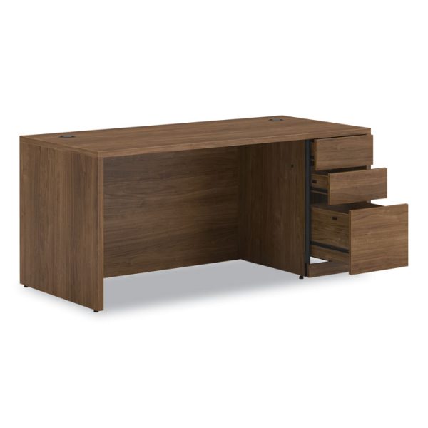 10500 Series Single Pedestal Desk, Right Pedestal: Box/Box/File, 66" x 30" x 29.5", Pinnacle - Image 4