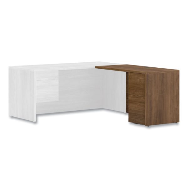 10500 Series Return with Full-Height Pedestal, Right, 48" x 24" x 29.5", Pinnacle - Image 4