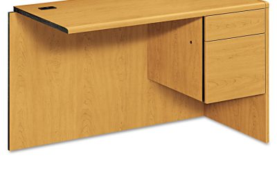 10700 “L” Workstation Return, Right 3/4 Pedestal, 48w x 24d x 29.5h, Harvest