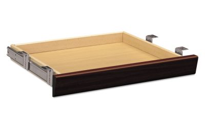 Laminate Angled Center Drawer, 22w X 15.38d X 2.5h, Mahogany