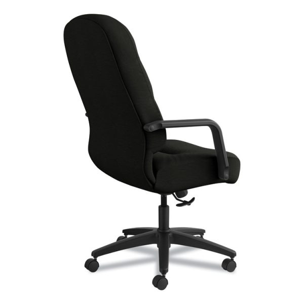 Pillow-Soft 2090 Series Executive High-Back Swivel/tilt Chair, Supports Up To 300 Lb, 16.75" To 21.25" Seat Height, Black - Image 4