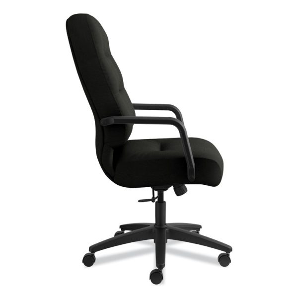 Pillow-Soft 2090 Series Executive High-Back Swivel/tilt Chair, Supports Up To 300 Lb, 16.75" To 21.25" Seat Height, Black - Image 3