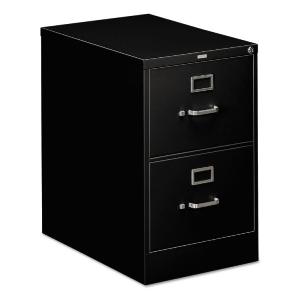 310 Series Vertical File, 2 Legal-Size File Drawers, Black, 18.25" X 26.5" X 29"