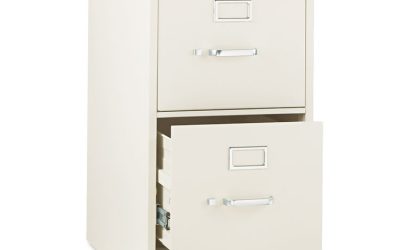 310 Series Vertical File, 2 Letter-Size File Drawers, Putty, 15″ X 26.5″ X 29″