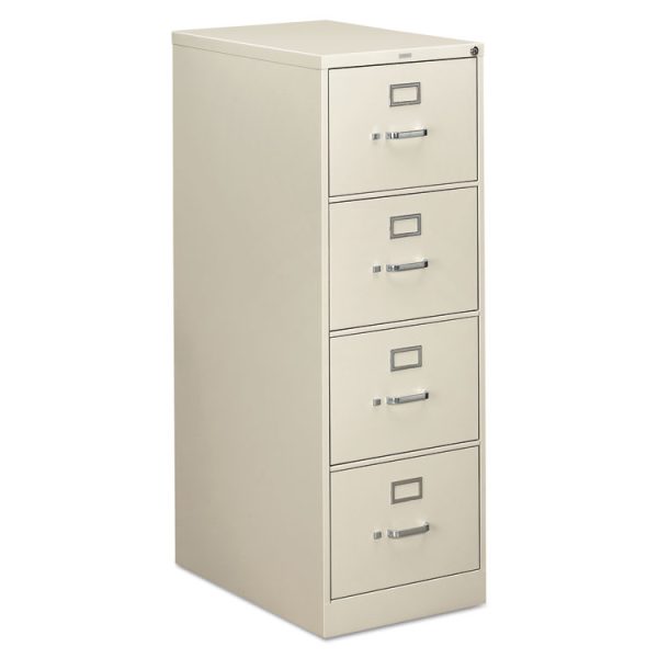 310 Series Vertical File, 4 Legal-Size File Drawers, Light Gray, 18.25" X 26.5" X 52"