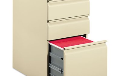 Brigade Mobile Pedestal With Pencil Tray Insert Left/right, 3-Drawers: Box/box/file, Letter, Putty, 15″ X 22.88″ X 28″