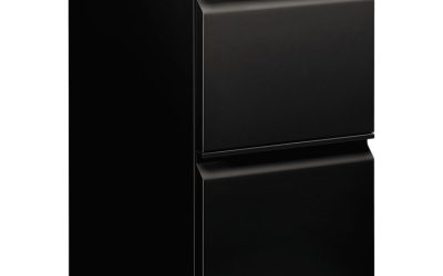 Brigade Mobile Pedestal, Left Or Right, 2 Letter-Size File Drawers, Black, 15″ X 19.88″ X 28″