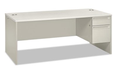 38000 Series Right Pedestal Desk, 72″ X 36″ X 30″, Light Gray/silver