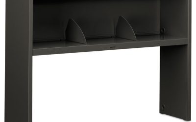 38000 Series Stack On Open Shelf Hutch, 48w X 13.5d X 34.75h, Charcoal