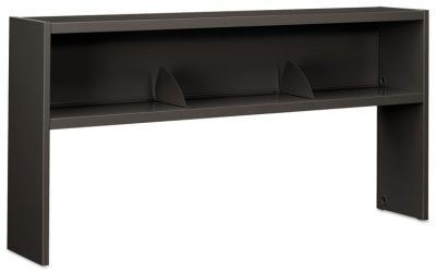 38000 Series Stack On Open Shelf Hutch, 72w X 13.5d X 34.75h, Charcoal