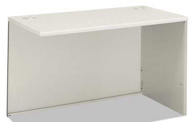 38000 Series Return Shell, Right, 31.75w x 53.19d x 3.75h,Silver Mesh/Light Gray