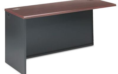 38000 Series Return Shell, Left, 60w x 24d x 29.5h, Mahogany/Charcoal