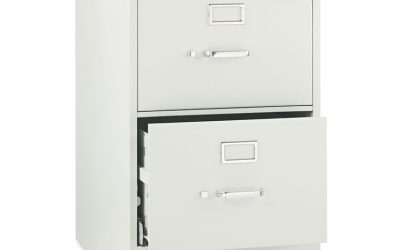 510 Series Vertical File, 2 Legal-Size File Drawers, Light Gray, 18.25″ X 25″ X 29″