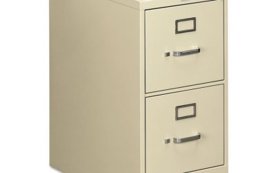 510 Series Vertical File, 2 Letter-Size File Drawers, Putty, 15″ X 25″ X 29″